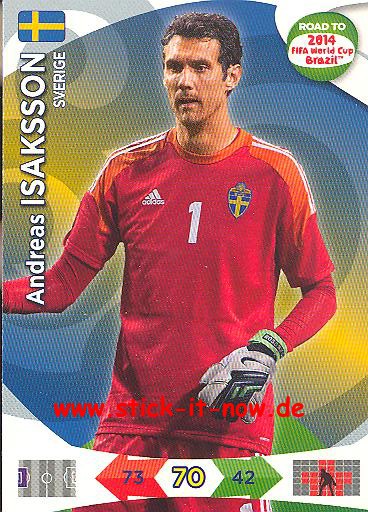 Panini Adrenalyn XL Road to WM 2014 - Andreas ISAKSSON