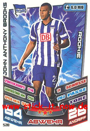 Match Attax 13/14 EXTRA - ROOKIE - JOHN ANTHONY BROOKS - Nr. 520