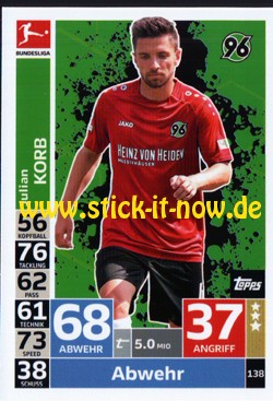 Topps Match Attax Bundesliga 18/19 - Nr. 138