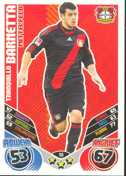 Tranquillo Barnetta - Match Attax 11/12