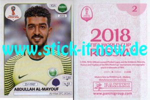 Panini WM 2018 Russland "Sticker" INT/Edition - Nr. 42