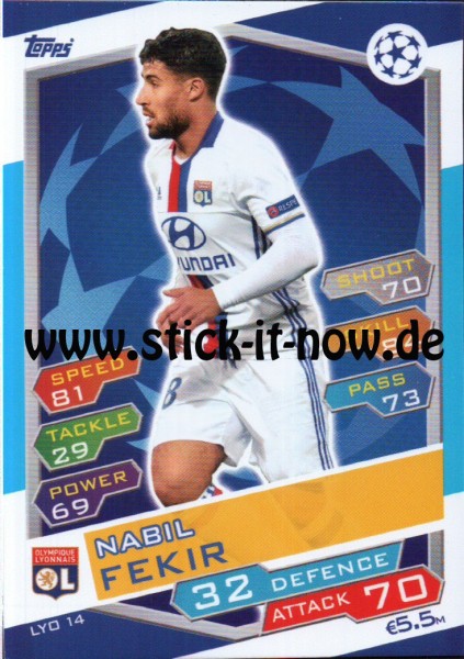 Match Attax Champions League 16/17 - Nr. LYO 14