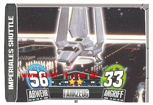 Force Attax Movie Collection - Serie 3 - IMPERIALES SHUTTLE - Nr. 62