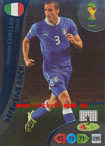 Panini Adrenalyn XL Brasil WM 2014 - Defensive Rocks - Giorgio CHIELLINI