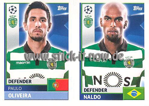 Topps Champions League Sticker 16/17 - Nr. SPO 8 + 9