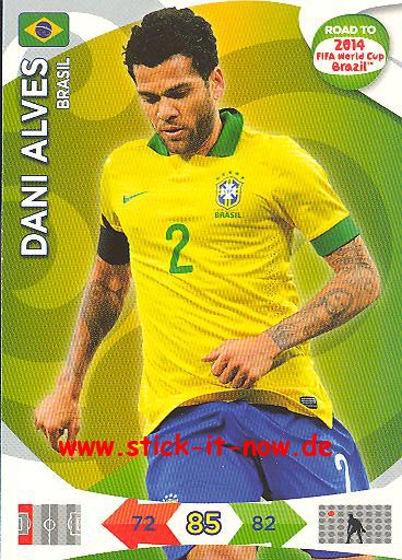 Panini Adrenalyn XL Road to WM 2014 - DANI ALVES