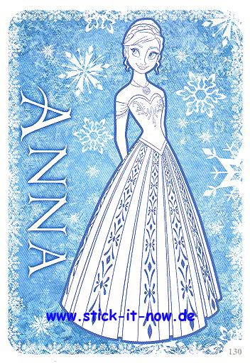 Die Eiskönigin ( Disney Frozen ) - Activity Cards - Nr. 130 (Karte zum Ausmalen)