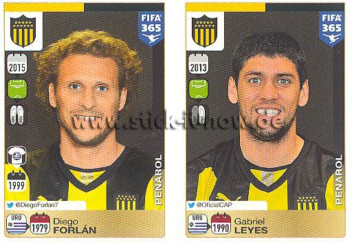 Panini FIFA 365 Sticker - Nr. 849 - 850