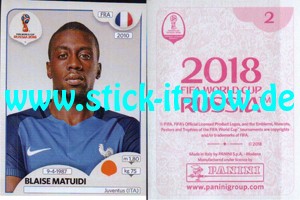 Panini WM 2018 Russland "Sticker" INT/Edition - Nr. 189