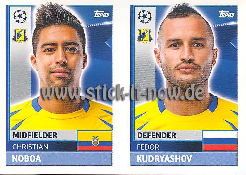 Topps Champions League Sticker 16/17 - Nr. QFK 7 + 8