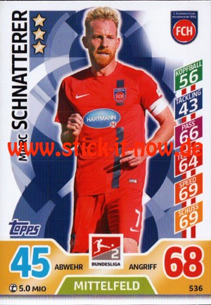 Topps Match Attax Bundesliga 17/18 EXTRA - Nr. 536