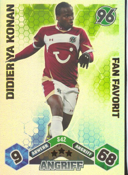 Didier Ya Konan - Match Attax 10/11 Spezial - Fan Favorit