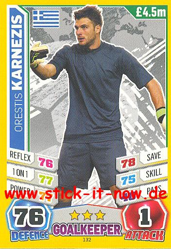 Match Attax "World Stars WM 2014" - ORESTIS KARNEZIS - Nr. 132