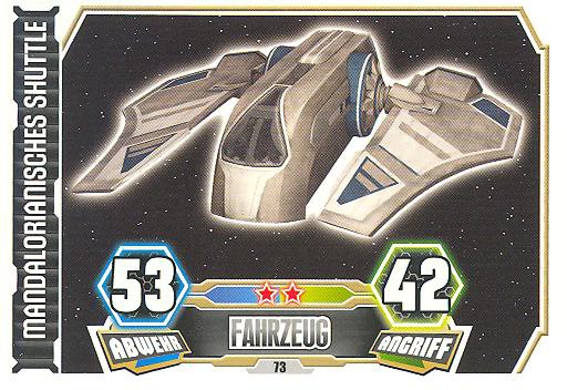 Force Attax - Serie 3 - Mandalorianisches Shuttle - Nr. 73