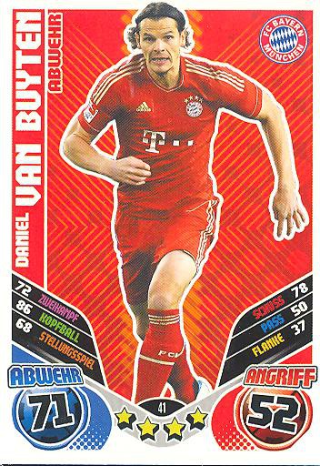 Match Attax 11/12 Extra - DANIEL VAN BUYTEN - Bayern München - Nr. 41