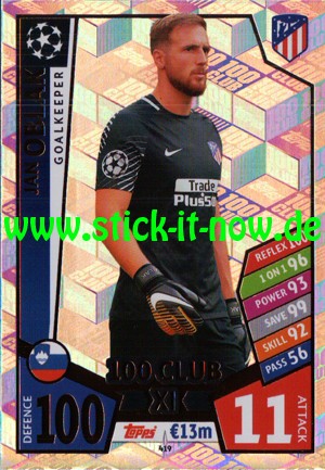 Match Attax Champions League 17/18 - Nr. 419 (100 Club XL)