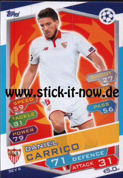 Match Attax Champions League 16/17 - Nr. SEV 6