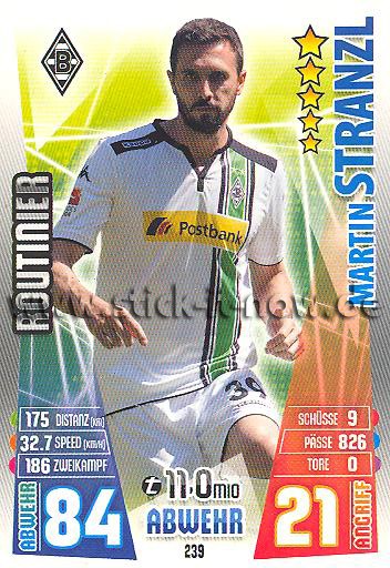 Match Attax 15/16 - Martin STRANZL - Bor. M'gladbach - Nr. 239