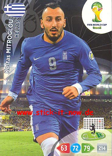 Panini Adrenalyn XL Brasil WM 2014 - Kostas MITROGLOU