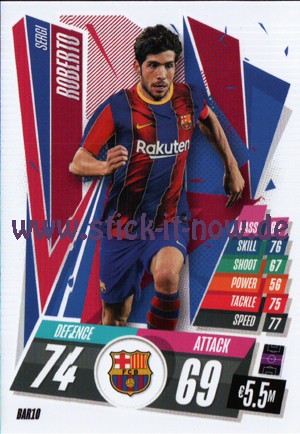 Match Attax Champions League 2020/21 - Nr. BAR 10