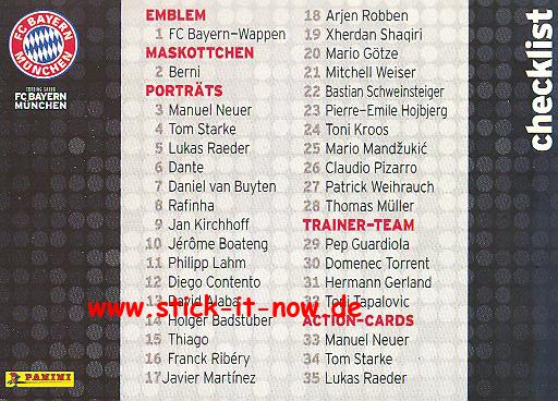 PANINI - FC BAYERN MÜNCHEN TRADING CARDS 2014 - Nr. 86
