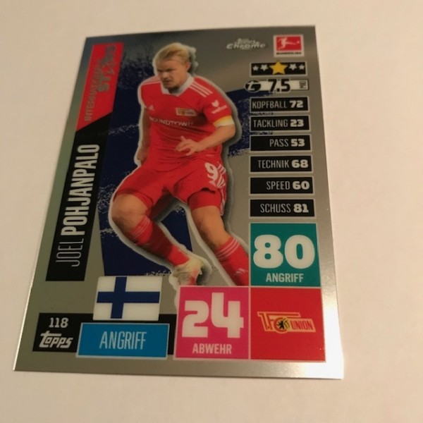 Match Attax BL Chrome 20/21 - Nr. 118 - POHJANPALO