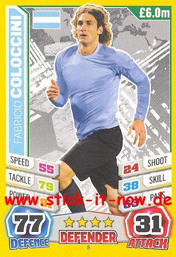 Match Attax "World Stars WM 2014" - FABRICIO COLOCCINI - Nr. 5