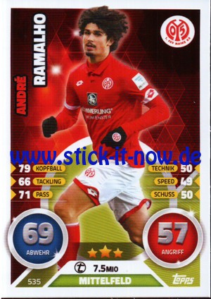 Topps Match Attax Bundesliga 16/17 Extra - Nr. 535