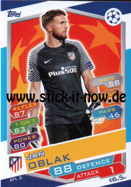 Match Attax Champions League 16/17 - Nr. ATL 2