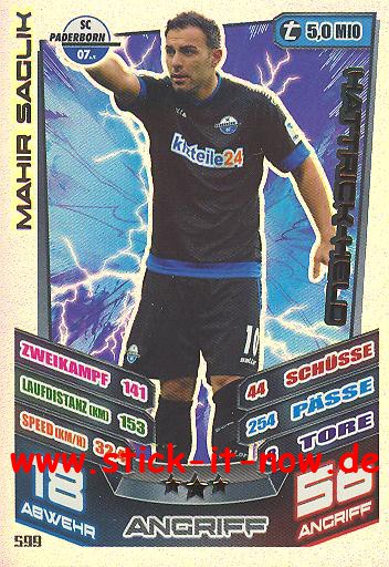 Match Attax 13/14 EXTRA - HATTRICK-HELD - MAHIR SAGLIK - Nr. 599