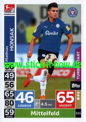 Topps Match Attax Bundesliga 18/19 "Action" - Nr. 551 (Turbo-Start)