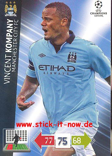 Panini Adrenalyn XL CL 12/13 - Manchester City - Vincent Kompany