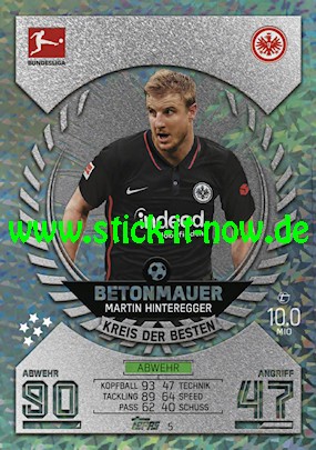 Topps Match Attax Bundesliga 2021/22 - Nr. 5 ( Kreis der Besten )