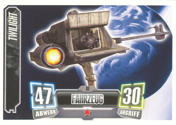 Force Attax - Serie II - Twilight - Fahrzeug