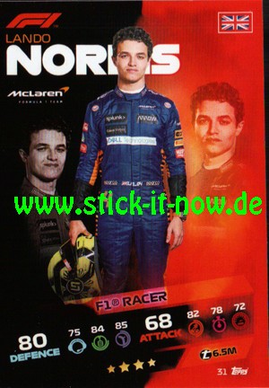Turbo Attax "Formel 1" (2021) - Nr. 31