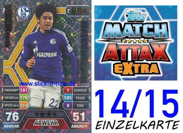 Match Attax 14/15 EXTRA - Atsuto UCHIDA - FC Schalke 04 - Nr. 598 (MATCHWINNER)