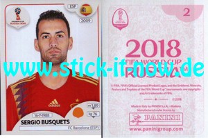 Panini WM 2018 Russland "Sticker" INT/Edition - Nr. 129