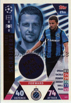 Match Attax Champions League 18/19 - Nr. 415 ( MAN OF THE MATCH )