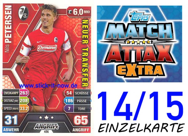 Match Attax 14/15 EXTRA - Nils PETERSEN - SC Freiburg - Nr. 456