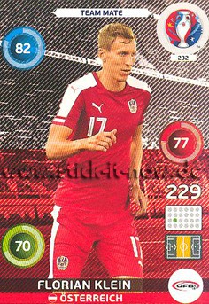 Panini Adrenalyn XL - UEFA EM 2016 - Nr. 232