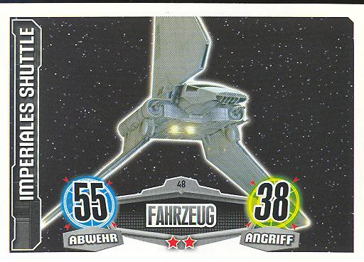 Force Attax - IMPERIALES SHUTTLE - Fahrzeug - Imperium - Movie Collection