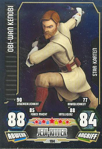 Force Attax - Serie 3 - STAR KARTE - Obi-Wan Kenobi - Nr. 194