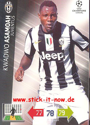 Panini Adrenalyn XL CL 12/13 - Juventus Turin - Kwadwo Asamoah