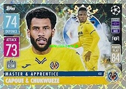 Match Attax Champions League 2021/22 - Nr. 432 (Master & Apperntice)