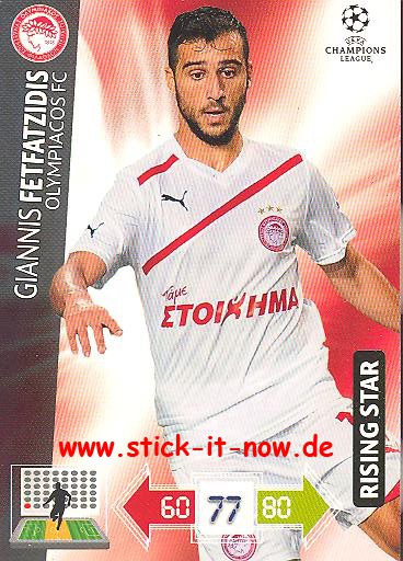 Panini Adrenalyn XL CL 12/13 - Olympiakos Piräus - Giannis Fetfatzidis