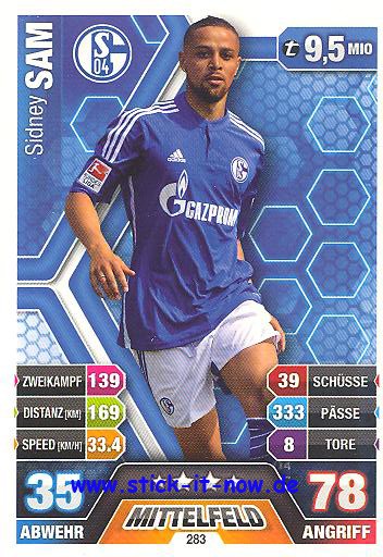 Match Attax 14/15 - Sidney SAM - FC Schalke 04 - Nr. 283