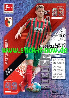 Topps Match Attax Bundesliga 2021/22 - Nr. 34 ( Matchwinner )