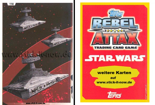 Rebel Attax - Serie 1 (2015) - STRIKE-FORCE - DAS IMPERIUM 2 - Nr. 118