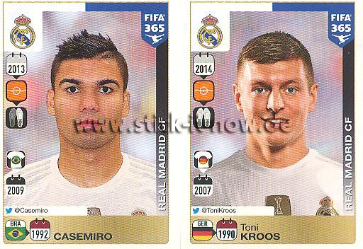 Panini FIFA 365 Sticker - Nr. 393 - 394