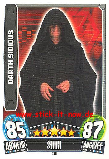 Force Attax Movie Collection - Serie 3 - DARTH SIDIOUS - Nr. 136